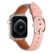 Genuine Leather Watch Band for Apple Watch 46/49/45/44mm - Trench Gray Pink - 3