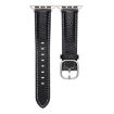 Genuine Leather Watch Band for Apple Watch 46/49/45/44mm - Black - 2