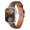Genuine Leather Watch Band for Apple Watch 46/49/45/44mm - Brownish - 1