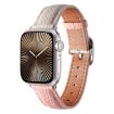 Genuine Leather Watch Band for Apple Watch 42mm/41mm/40mm/38mm - Trench Gray Pink - 1