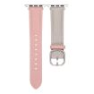Genuine Leather Watch Band for Apple Watch 42mm/41mm/40mm/38mm - Trench Gray Pink - 2