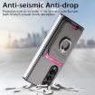 Samsung Galaxy Z Fold3 5G Gray Twill Fabric Card Bag Ring Magnetic Case - 4
