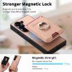 Samsung Galaxy Z Fold5 5G Pink Twill Fabric Card Bag Ring Case - 6