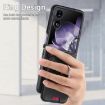 Xiaomi Mix Flip Black Twill Fabric Card Bag Ring Magnetic Phone Case - 5