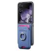 Xiaomi Mix Flip Blue Twill Fabric Card Bag Ring Magnetic Phone Case - 2