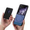 Xiaomi Mix Flip Blue Twill Fabric Card Bag Ring Magnetic Phone Case - 3