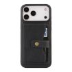 iPhone 17 Pro Kalebol Magnetic Card Bag MagSafe Leather Case (Black) - 2