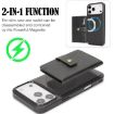 iPhone 17 Pro Kalebol Magnetic Card Bag MagSafe Leather Case (Black) - 3