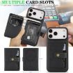 iPhone 17 Pro Kalebol Magnetic Card Bag MagSafe Leather Case (Black) - 4