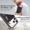 iPhone 17 Pro Kalebol Magnetic Card Bag MagSafe Leather Case (Black) - 6