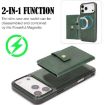 iPhone 17 Pro Kalebol Magnetic Card Bag MagSafe Leather Case Green - 3
