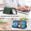 iPhone 17 Pro Kalebol Magnetic Card Bag MagSafe Leather Case Green - 5
