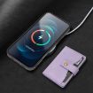 iPhone 17 Pro Kalebol Magnetic Card Bag MagSafe Leather Case Purple - 9