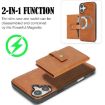 iPhone 17 Kalebol Magnetic Card Bag MagSafe Leather Case Brown - 3