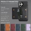 iPhone 17 Kalebol MagSafe Leather Card Bag Case - Black - 8