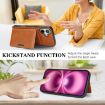 iPhone 17 Kalebol MagSafe Leather Card Case - Brown - 5