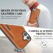 iPhone 17 Kalebol MagSafe Leather Card Case - Brown - 6