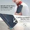 iPhone 17 Kalebol MagSafe Leather Card Case - Blue - 6