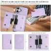 iPhone 17 Kalebol MagSafe Magnetic Leather Card Case - Purple - 4