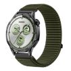 20mm Spruce Green Woven Nylon Hook & Loop Fastener Watch Band - 1