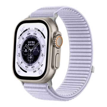 Wild Mountain Texture Woven Nylon Band for Apple Watch 42/41/40/38mm - Purple - 1
