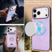 iPhone 17 Pro Max Leather MagSafe Card Holder Case - Purple - 8