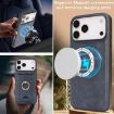 iPhone 17 Pro Kalebol MagSafe Card Holder Leather Case (Blue) - 8