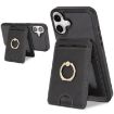 iPhone 17 Kalebol MagSafe Leather Card Holder Case (Black) - 1