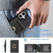 iPhone 17 Kalebol MagSafe Leather Card Holder Case (Black) - 5