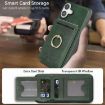 iPhone 17 Kalebol MagSafe Leather Case with Card Holder - Green - 4