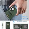 iPhone 17 Kalebol MagSafe Leather Case with Card Holder - Green - 5