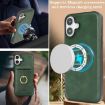 iPhone 17 Kalebol MagSafe Leather Case with Card Holder - Green - 9