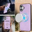 iPhone 17 Kalebol MagSafe Card Holder Leather Case - Purple - 9