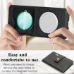 Samsung Galaxy Z Flip6 Leather Case: Magnetic Card Bag & MagSafe Ring - 3