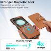 Samsung Galaxy Z Flip6 Brown Leather Case with MagSafe & Card Holder - 7