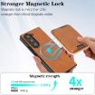 Samsung Galaxy Z Fold7 Kalebol MagSafe Leather Card Case (Brown) - 7