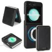 Samsung Galaxy Z Flip6 Kalebol MagSafe Leather Phone Case (Black) - 1