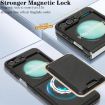 Samsung Galaxy Z Flip6 Kalebol MagSafe Leather Phone Case (Black) - 5
