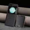 Samsung Galaxy Z Flip6 Kalebol MagSafe Leather Phone Case (Black) - 9