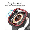 Apple Watch Ultra 49mm Red Two-Color Half Wrap PC Protective Case - 5