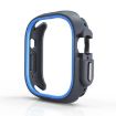 Apple Watch Ultra 49mm Blue Two-Color Half Wrap PC Protective Case - 2