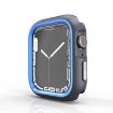 Apple Watch 44mm/45mm Blue Two-Color Half Wrap PC Protective Case - 1