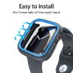 Apple Watch 44mm/45mm Blue Two-Color Half Wrap PC Protective Case - 5