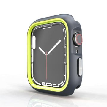 Apple Watch 44mm/45mm Yellow Two-Color Half Wrap PC Protective Case - 1