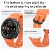 Samsung Galaxy Watch 8 40mm/44mm Dark Blue Silicone Band Wave Buckle - 4