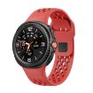 Samsung Galaxy Watch 8 40mm/44mm Black Red Silicone Band - 1