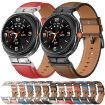Samsung Galaxy Watch 8 Leather Band 40mm/44mm Pink Black Metal Connector - 3