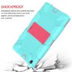 Galaxy Tab A8.0 2019 T290 Shockproof Silicone Case with Holder Teal/Pink - 5