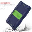 Galaxy Tab A8.0 2019 T290 Shockproof Silicone Case with Holder - Blue/Green - 5