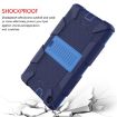 Galaxy Tab A8.0 2019 T290 Shockproof Silicone Case with Holder - Dark Blue - 5
